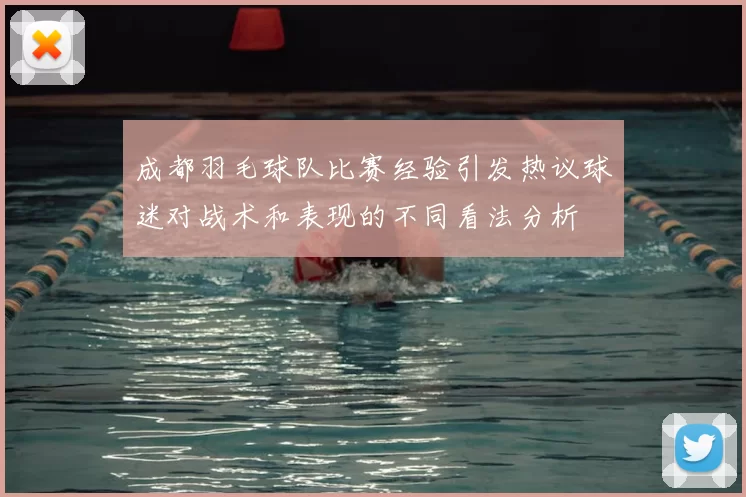 成都羽毛球队比赛经验引发热议球迷对战术和表现的不同看法分析
