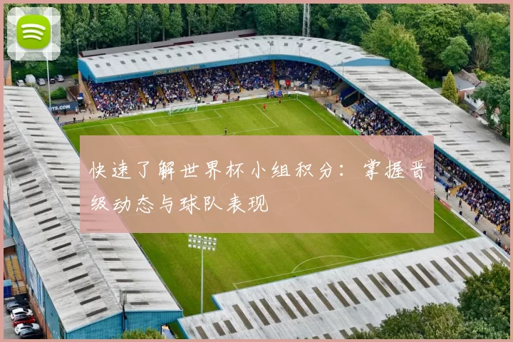 快速了解世界杯小组积分：掌握晋级动态与球队表现